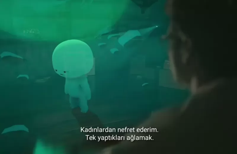 Kadınlardan nefret ederim. Tek yaptıkları ağlamak.